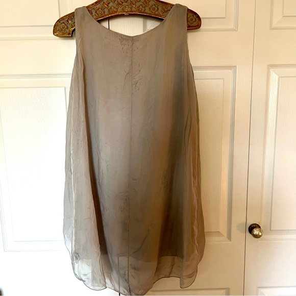 ☀️ Silk Sleeveless Top/Tunic , Sz S - Picture 4 of 8